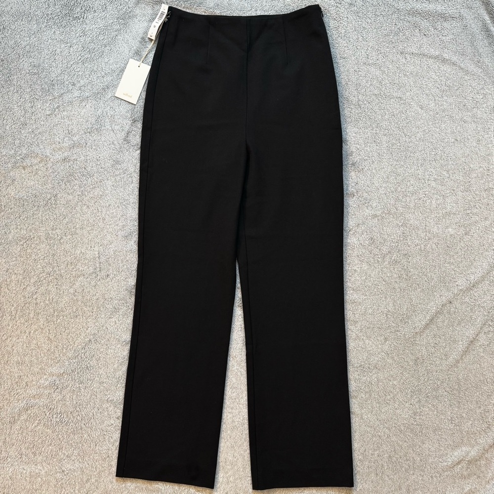 NWT Wilfred Porto Pant - Black High-Waisted Straight Leg Trouser - Size 6 - Picture 2 of 13